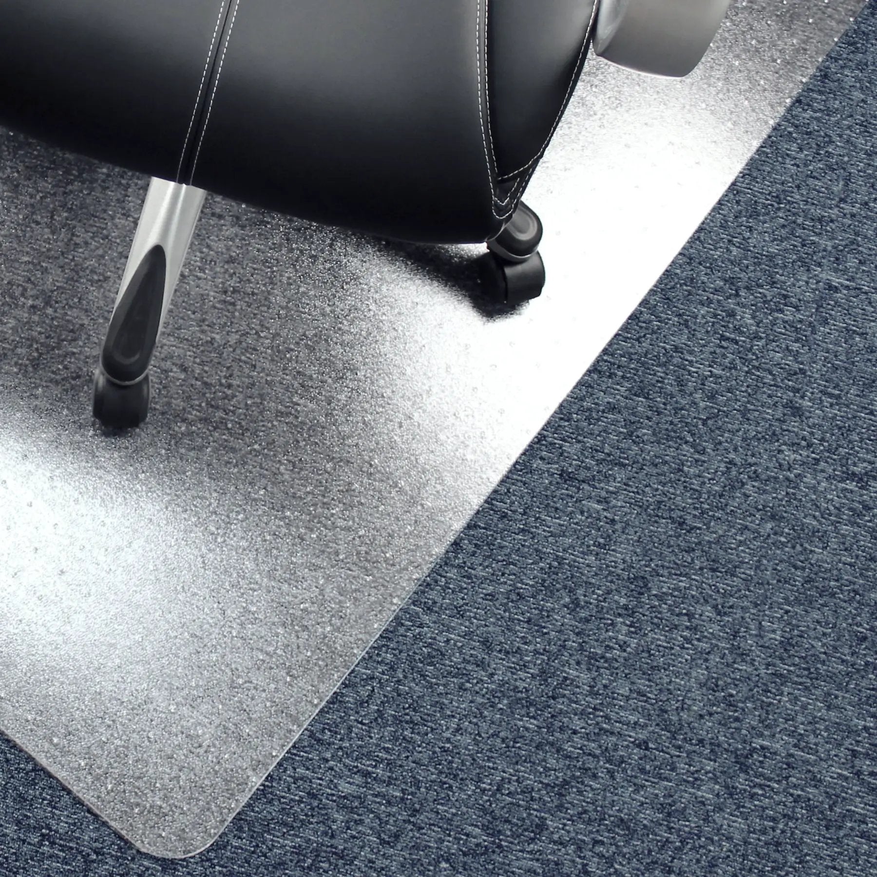 Floortex Advantagemat® Vinyl Rectangular Chair Mat for Carpets up to 6mm - 75 x 120cm - Office Mats
