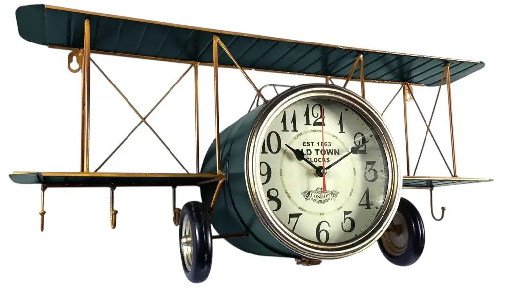 MSL 64CM AEROPLANE TABLE CLOCK - Clock