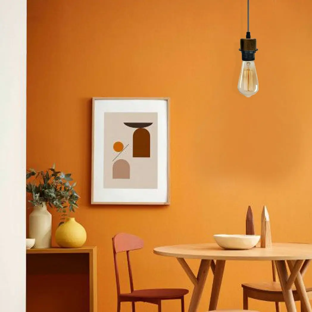 Un-branded 10 Pack Industrial Brushed Copper Pendant Light, Lampshade UK Holder Set - Pendant Lights