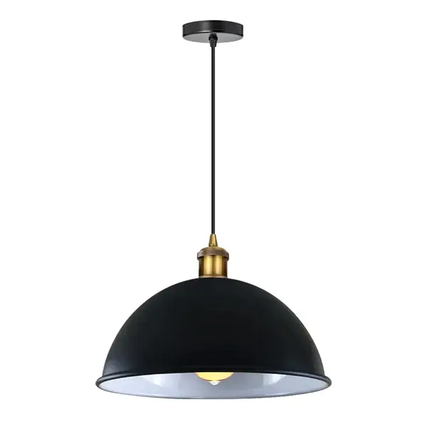LEDSONE Black inner White Vintage Ceiling Pendant Light Shade Hanging Lamp Lights - Pendant Lights