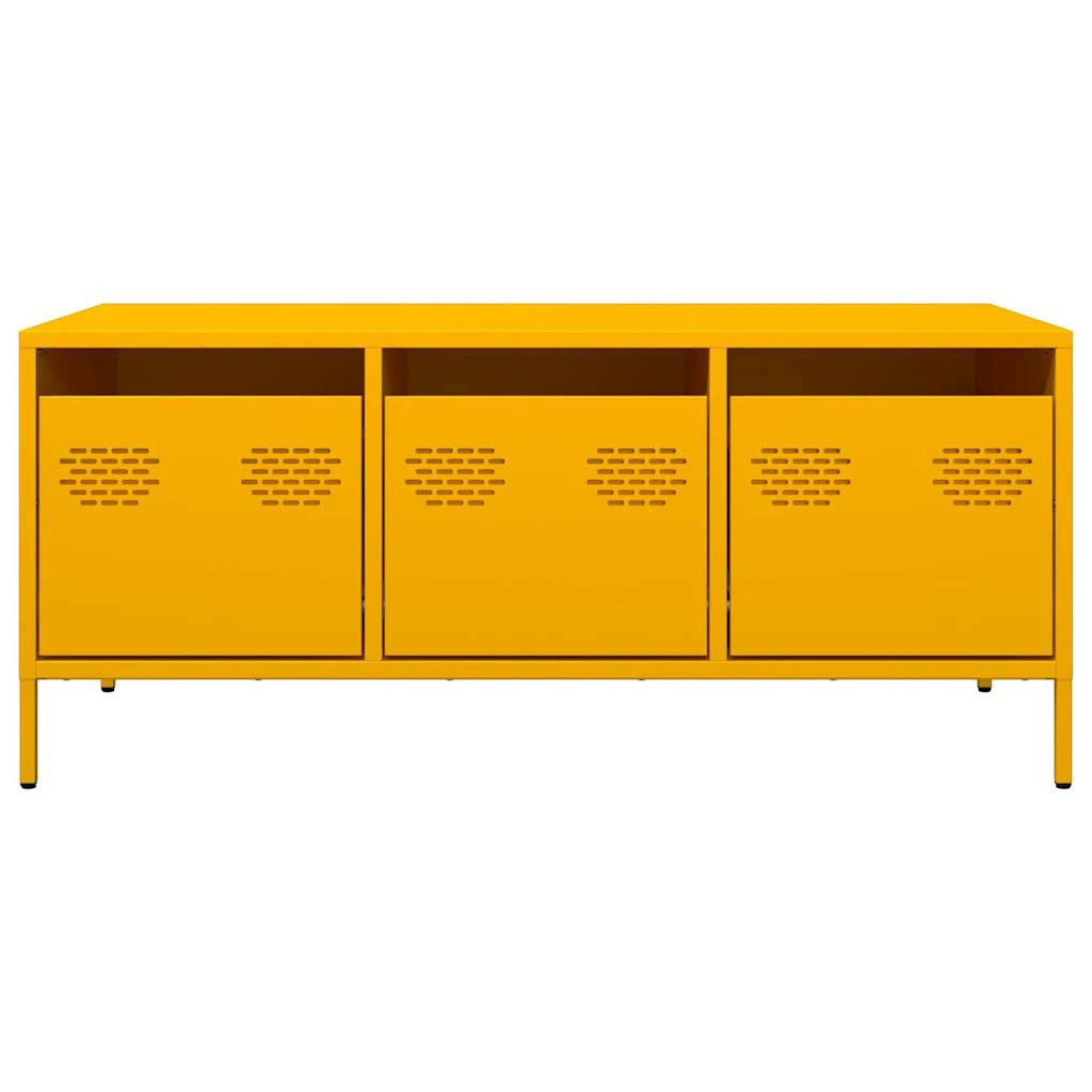 VidaXL Coffee Table 101.5x50x43.5 Mustard Steel by vidaXL