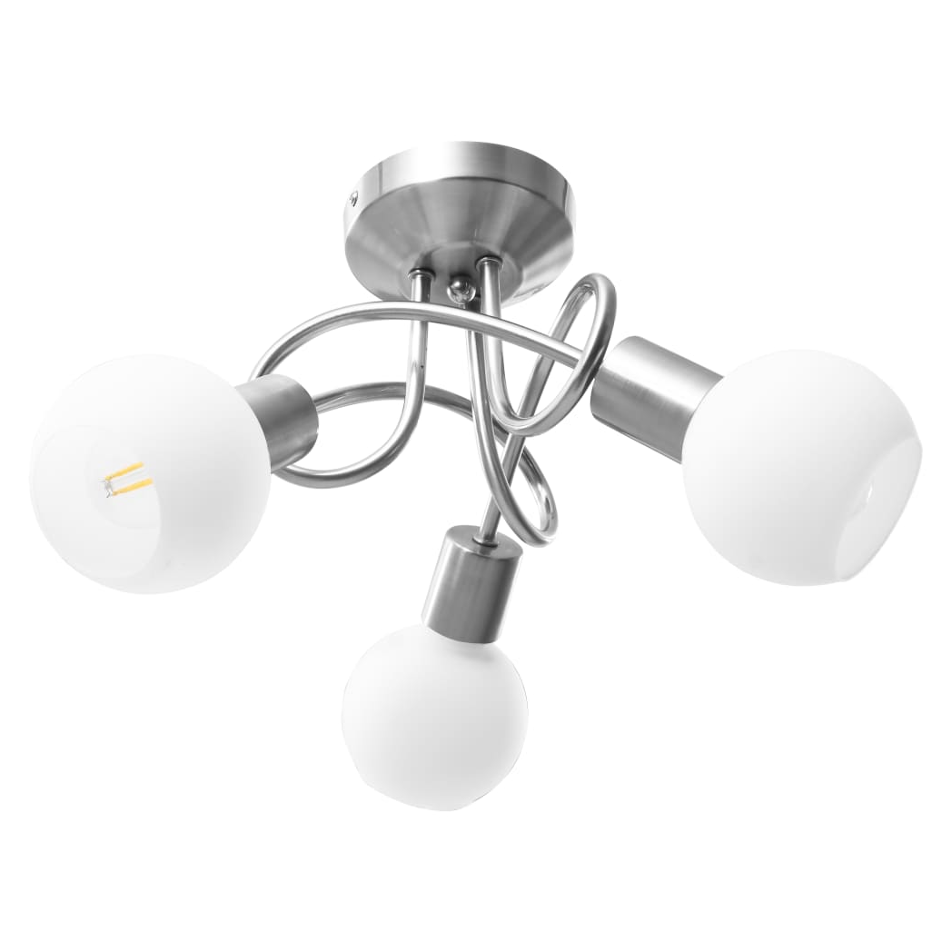VidaXL Ceiling Lamp 3-Bulb Ceramic Shades Lounge by vidaXL