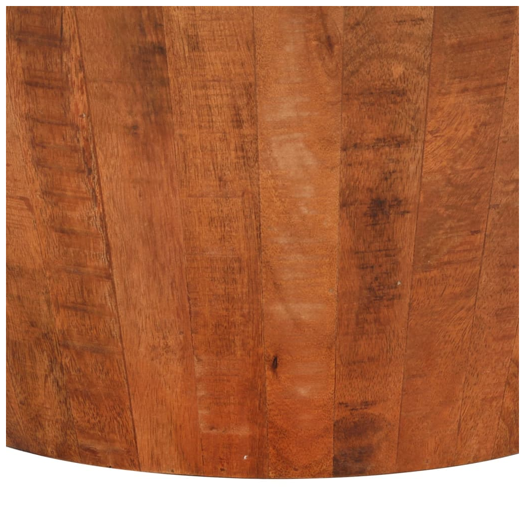 vidaXL Coffee Table Diameter 52 cm Height 30 cm Solid Mango Wood Rustic Centerpiece For Living Room by vidaXL