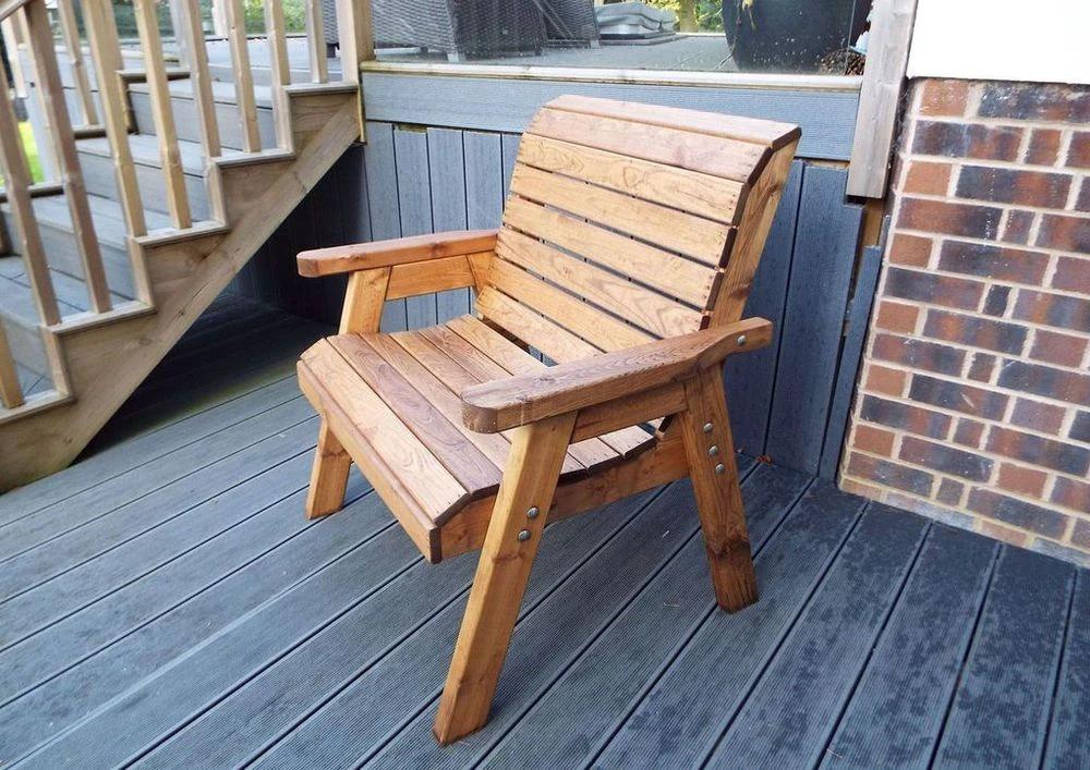 Charles Taylor Trading Grand Garden Chair Extra Wide Added Comfort - Uncategorized Garden Chairs
