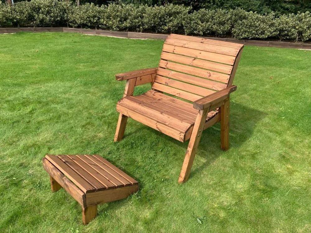 Charles Taylor Trading Grand Garden Chair With Footstool - Uncategorized Garden Chairs