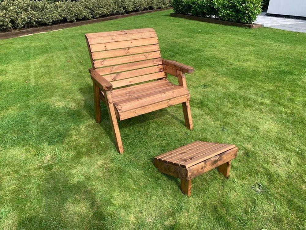 Charles Taylor Trading Grand Garden Chair With Footstool - Uncategorized Garden Chairs