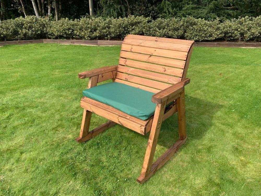 Charles Taylor Trading Grand Garden Rocker Extra Wide Spacious Seating - Uncategorized Garden Chairs