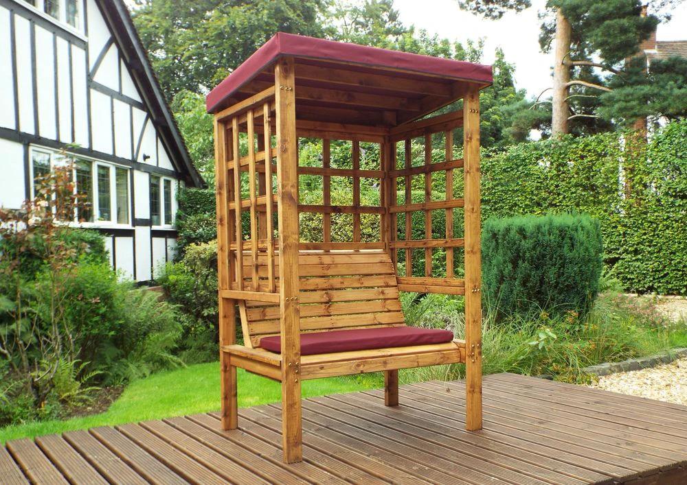Bramham Two Seat Garden Arbour Green - Garden Chairs from Charles Taylor Trading