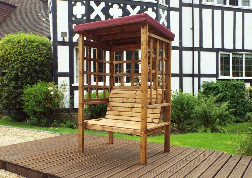 Charles Taylor Trading Bramham Two Seat Garden Arbour Green - Uncategorized Garden Chairs