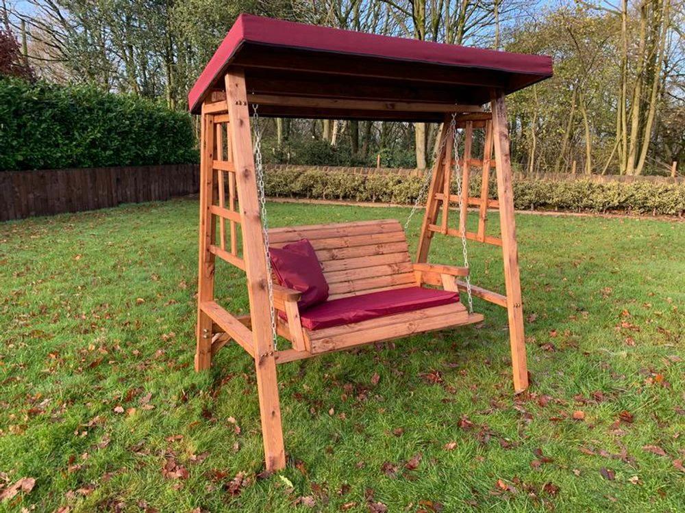 Charles Taylor Trading Dorset Two Seater Garden Swing Green - Uncategorized Garden Chairs