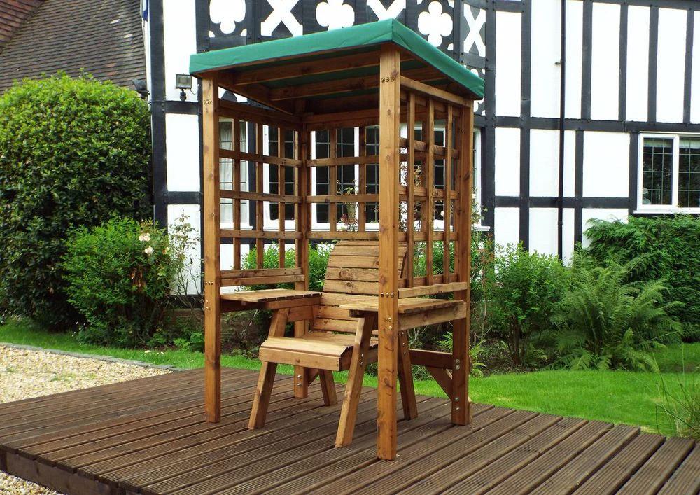 Charles Taylor Trading Wentworth Single Garden Arbour Green - Uncategorized Garden Chairs