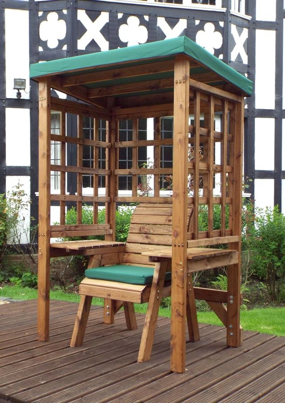 Charles Taylor Trading Wentworth Single Garden Arbour Green - Uncategorized Garden Chairs