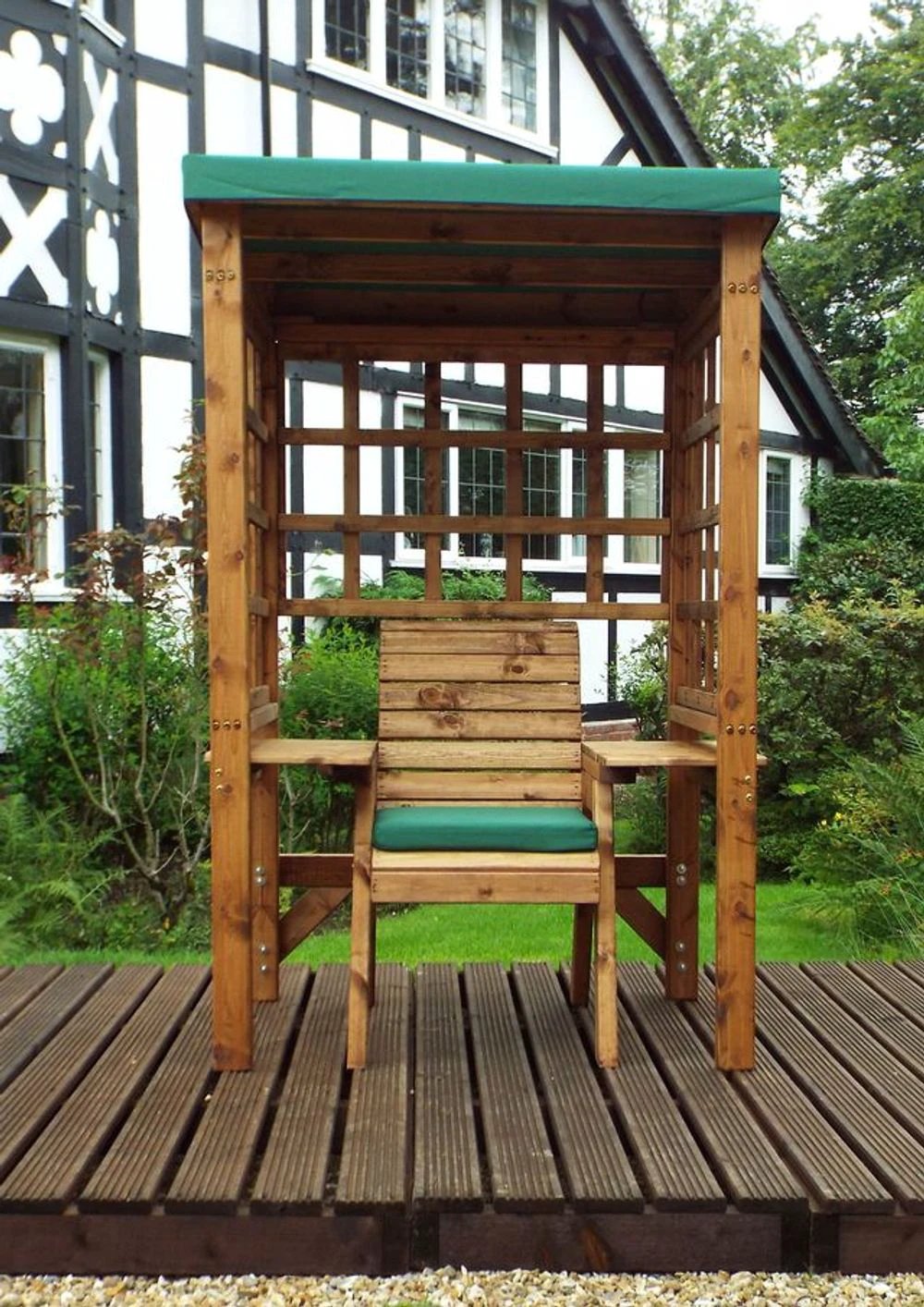 Charles Taylor Trading Wentworth Single Garden Arbour Green - Uncategorized Garden Chairs