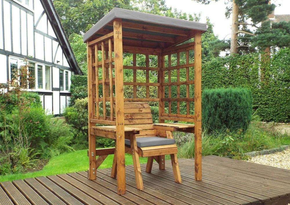 Charles Taylor Trading Wentworth Single Garden Arbour Green - Uncategorized Garden Chairs