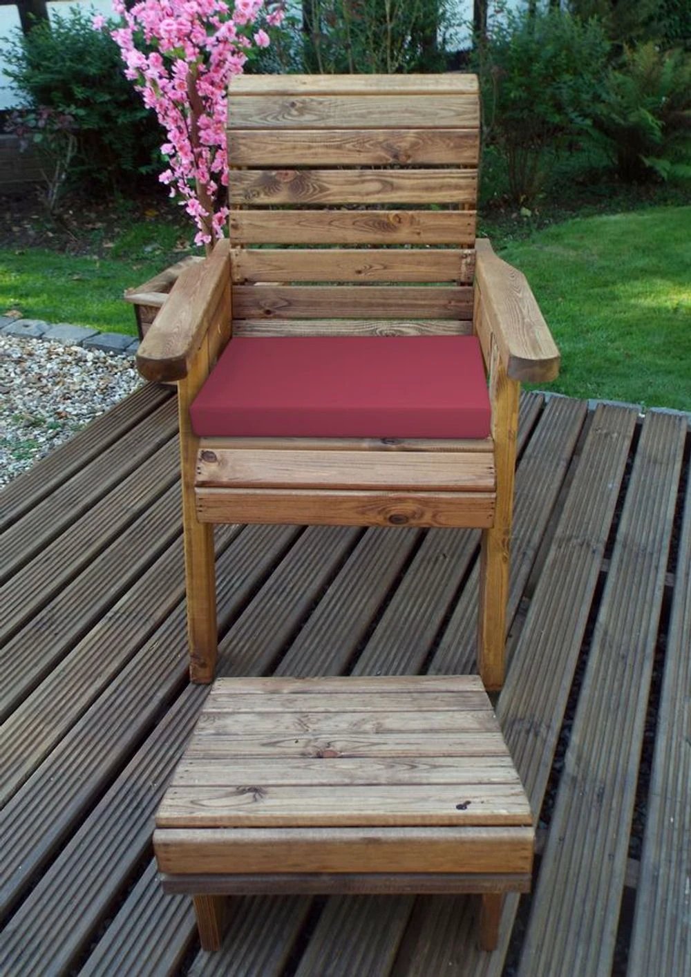 Charles Taylor Trading One Seater Garden Lounger - Uncategorized Garden Chairs