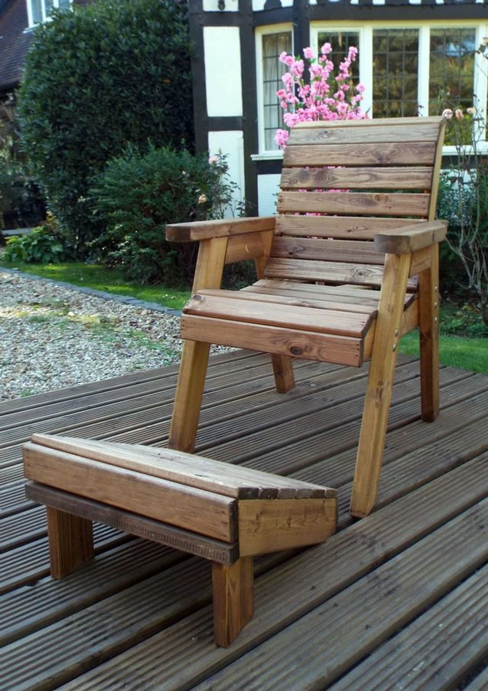 Charles Taylor Trading One Seater Garden Lounger - Uncategorized Garden Chairs