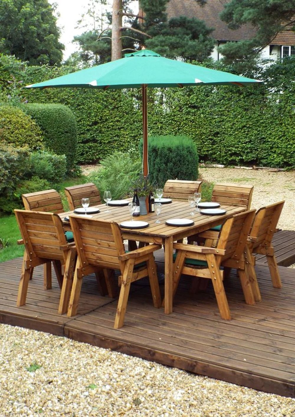 Charles Taylor Trading Eight Seater Garden Table Set - Uncategorized Garden Set