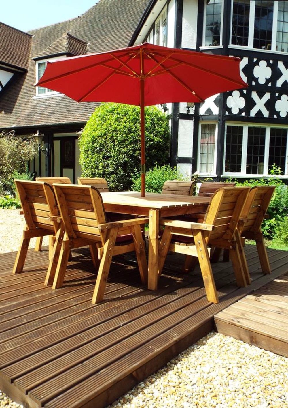 Charles Taylor Trading Eight Seater Garden Table Set - Uncategorized Garden Set