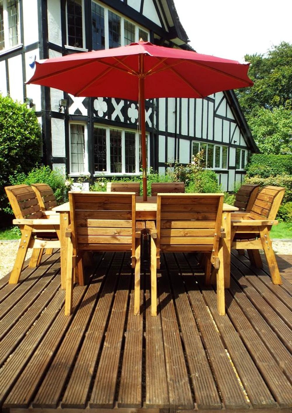Charles Taylor Trading Eight Seater Garden Table Set - Uncategorized Garden Set