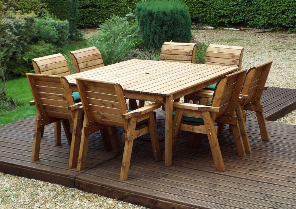 Charles Taylor Trading Eight Seater Garden Table Set - Uncategorized Garden Set