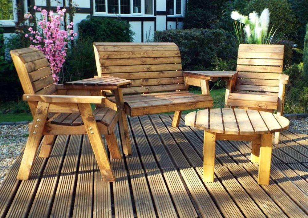 Four Seater Garden Set Round by Charles Taylor Trading
