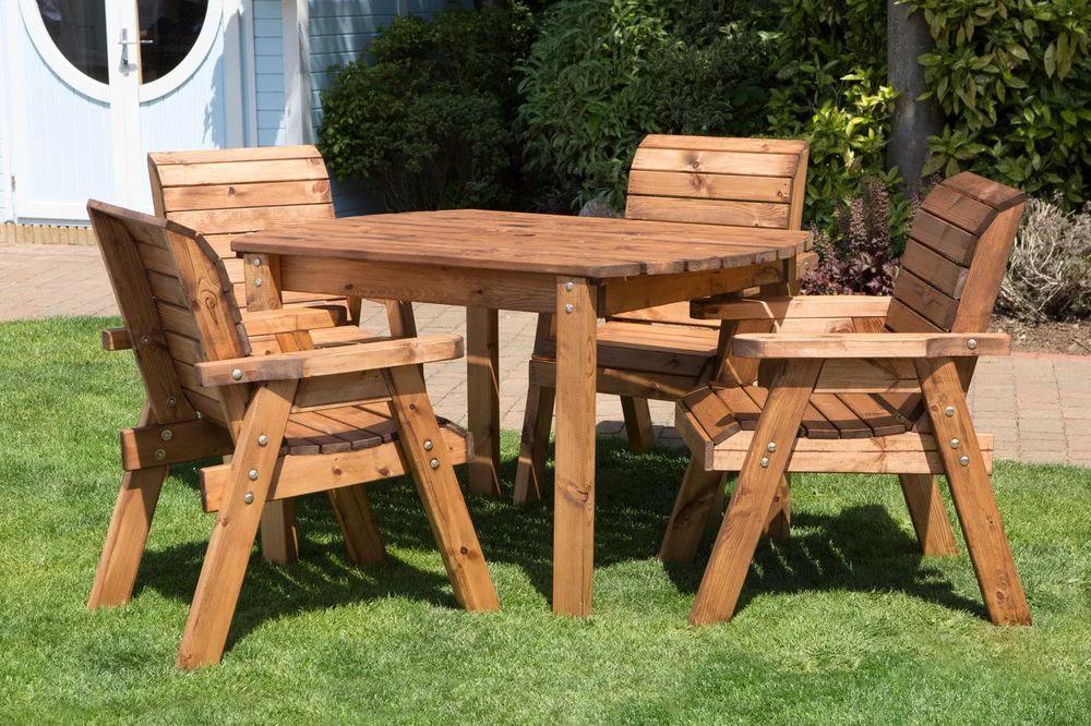 Charles Taylor Trading Four Seater Rect Table Set - Uncategorized Garden Set
