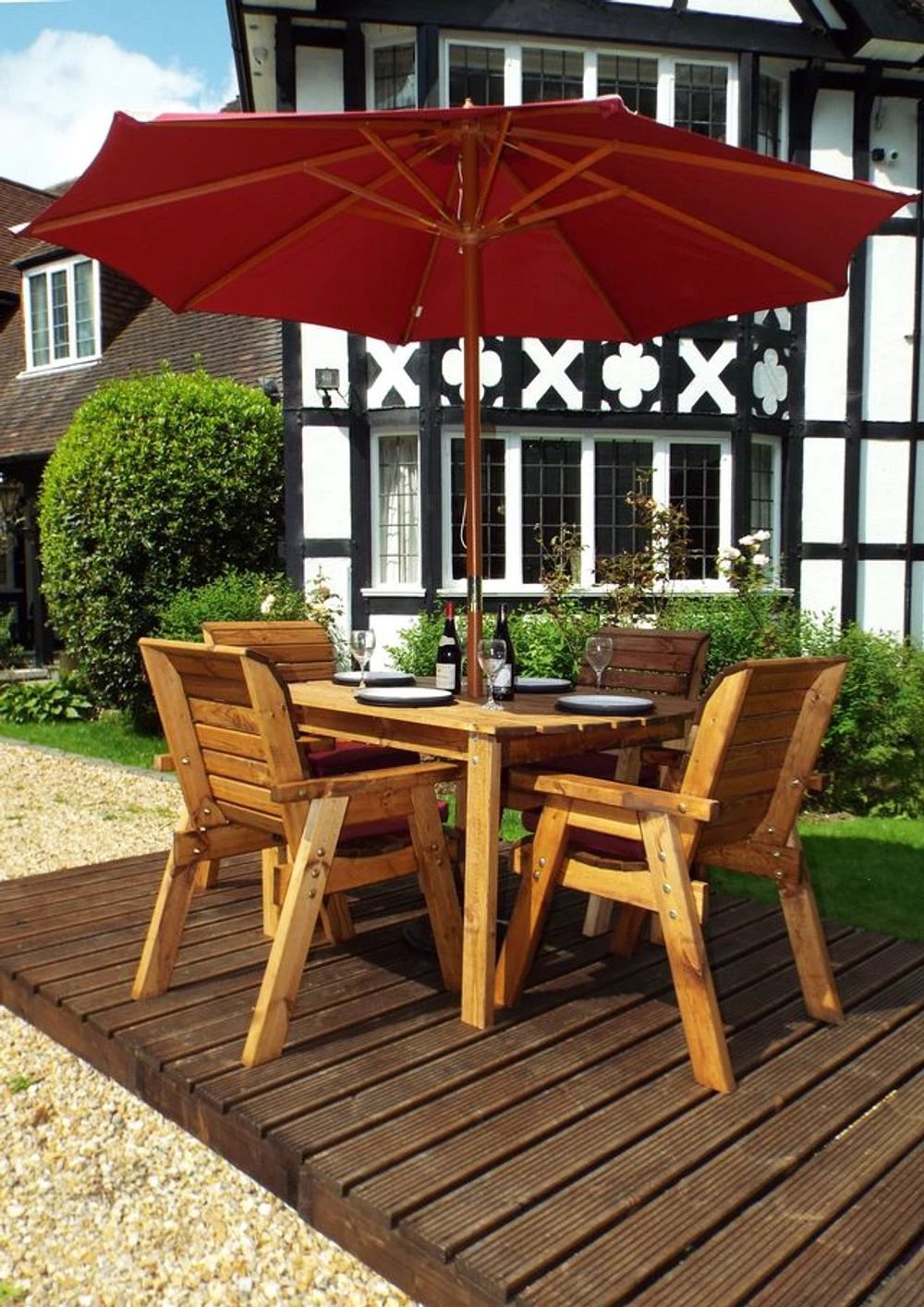 Charles Taylor Trading Four Seater Rect Table Set - Uncategorized Garden Set