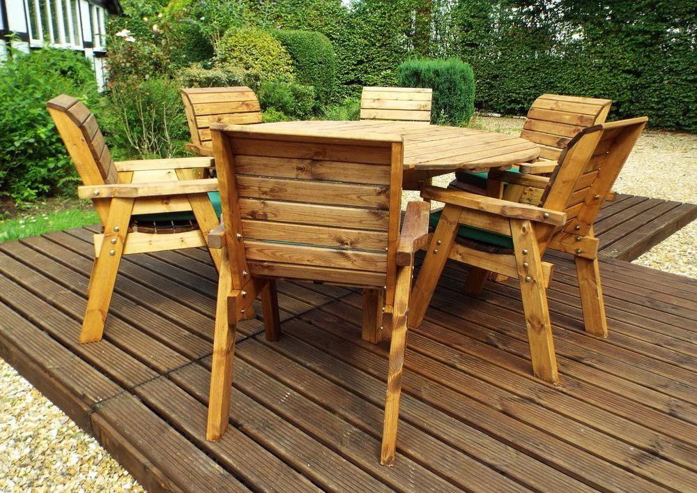 Six Seater Circular Table Garden Set by Charles Taylor Trading