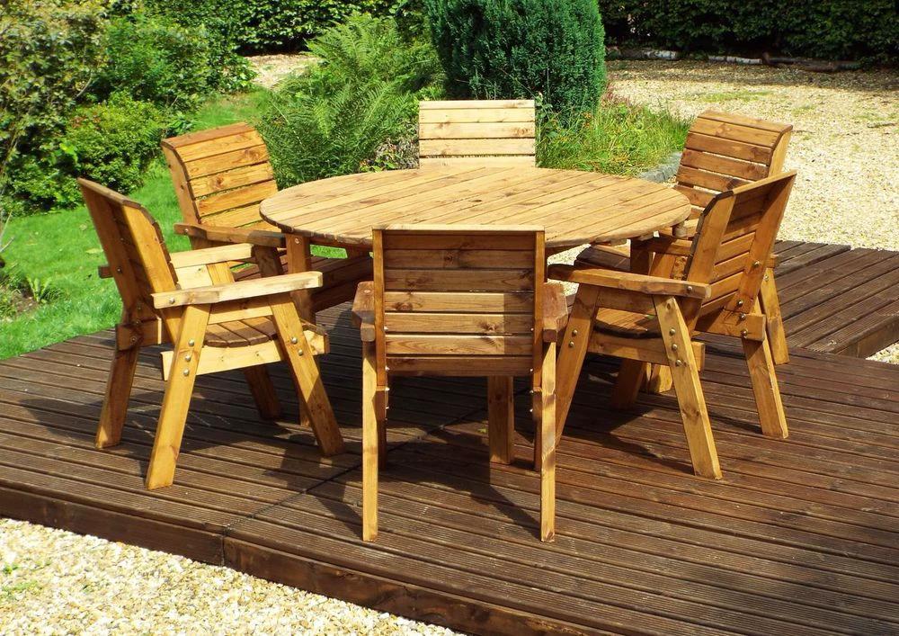 Six Seater Circular Table Garden Set by Charles Taylor Trading