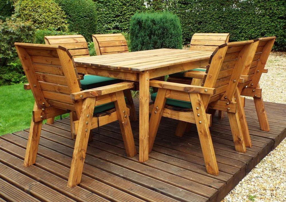 Charles Taylor Trading Six Seater Table Garden Set - Uncategorized Garden Set
