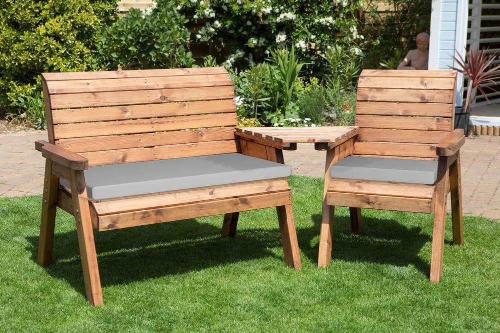 Three Seat Companion Garden Set Angled by Charles Taylor Trading