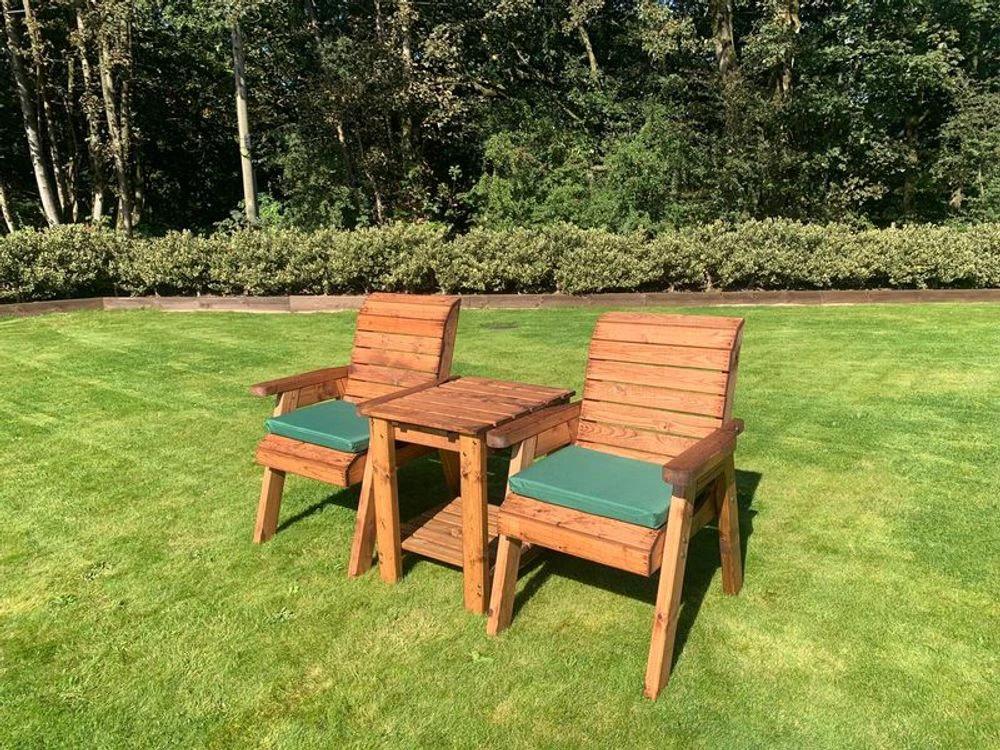 Charles Taylor Trading Deluxe Garden Companion Set x2 Armchairs & Coffee Table - Uncategorized Garden Set