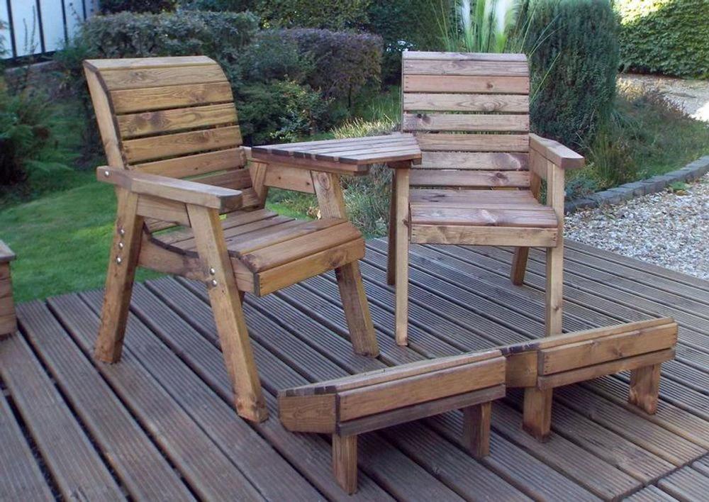 Deluxe Lounger Garden Set Angled by Charles Taylor Trading