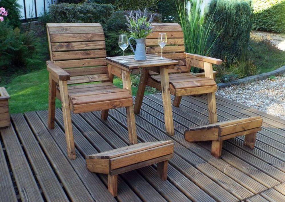 Charles Taylor Trading Deluxe Lounger Garden Set Straight - Uncategorized Garden Set