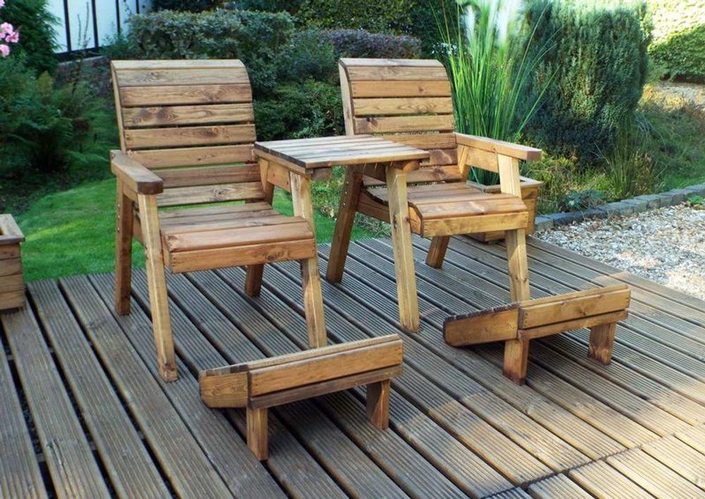 Deluxe Lounger Garden Set Straight by Charles Taylor Trading