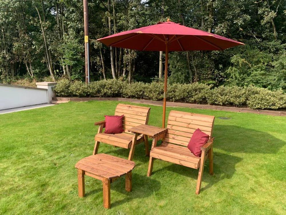 Grand Twin Straight Set With Coffee Table - FSC Wood by Charles Taylor Trading