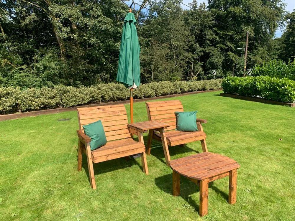 Grand Twin Straight Set With Coffee Table - FSC Wood by Charles Taylor Trading