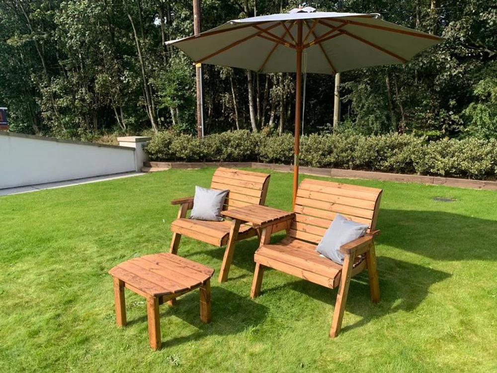 Grand Twin Straight Set With Coffee Table - FSC Wood by Charles Taylor Trading