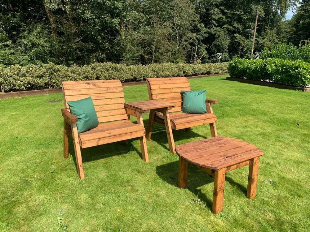 Grand Twin Straight Set With Coffee Table - FSC Wood by Charles Taylor Trading