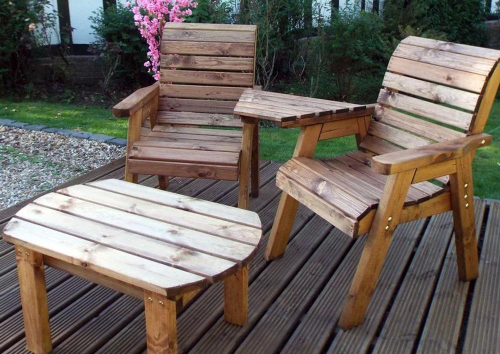 Charles Taylor Trading Twin Companion Dining Garden Set Angled - Uncategorized Garden Set
