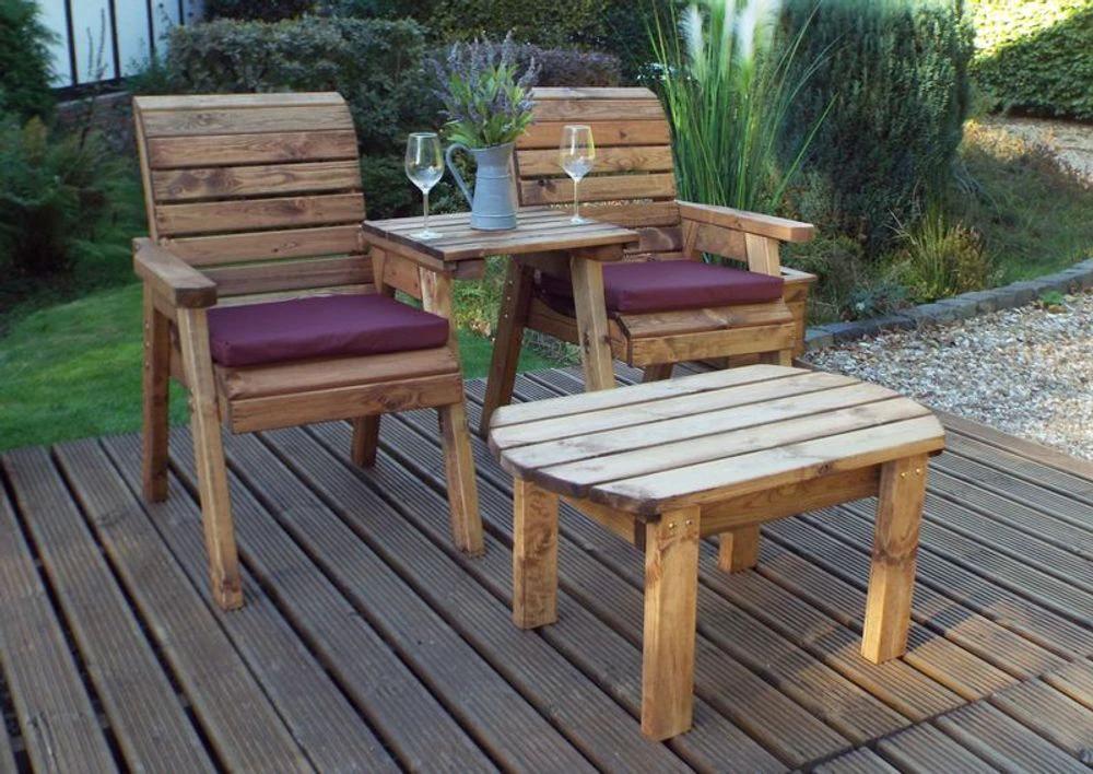 Charles Taylor Trading Twin Companion Dining Garden Set Straight - Uncategorized Garden Set