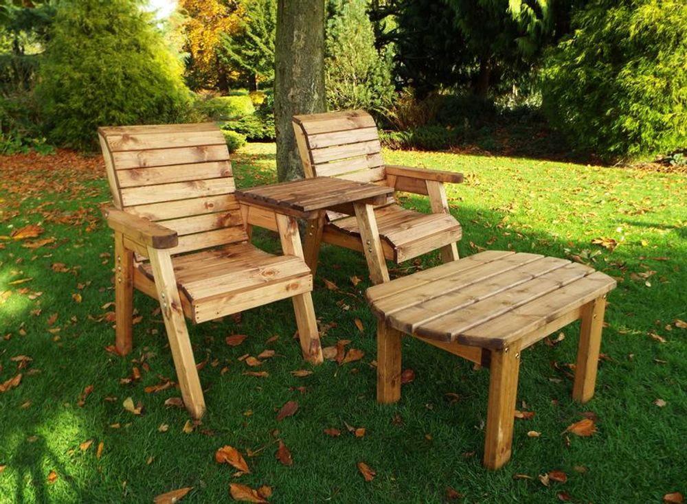 Charles Taylor Trading Twin Companion Dining Garden Set Straight - Uncategorized Garden Set