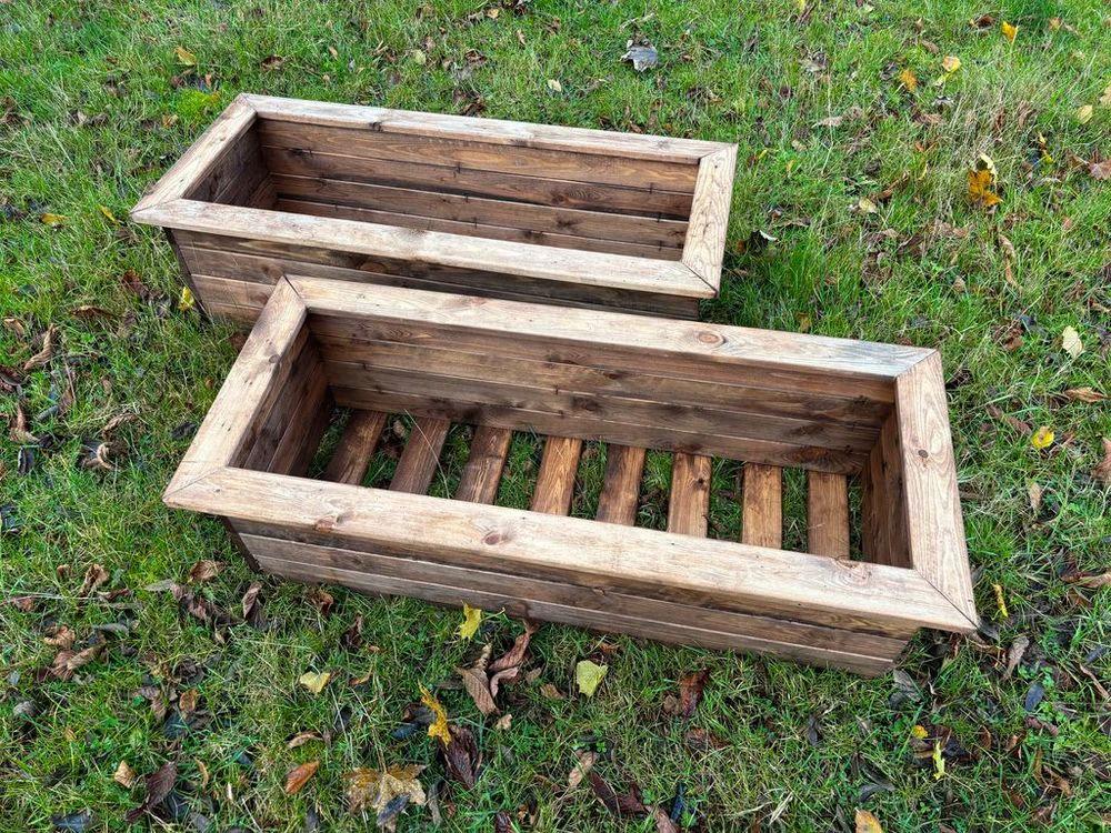 Charles Taylor Trading Extra Large Wooden Garden Trough - Uncategorized Garden Storage