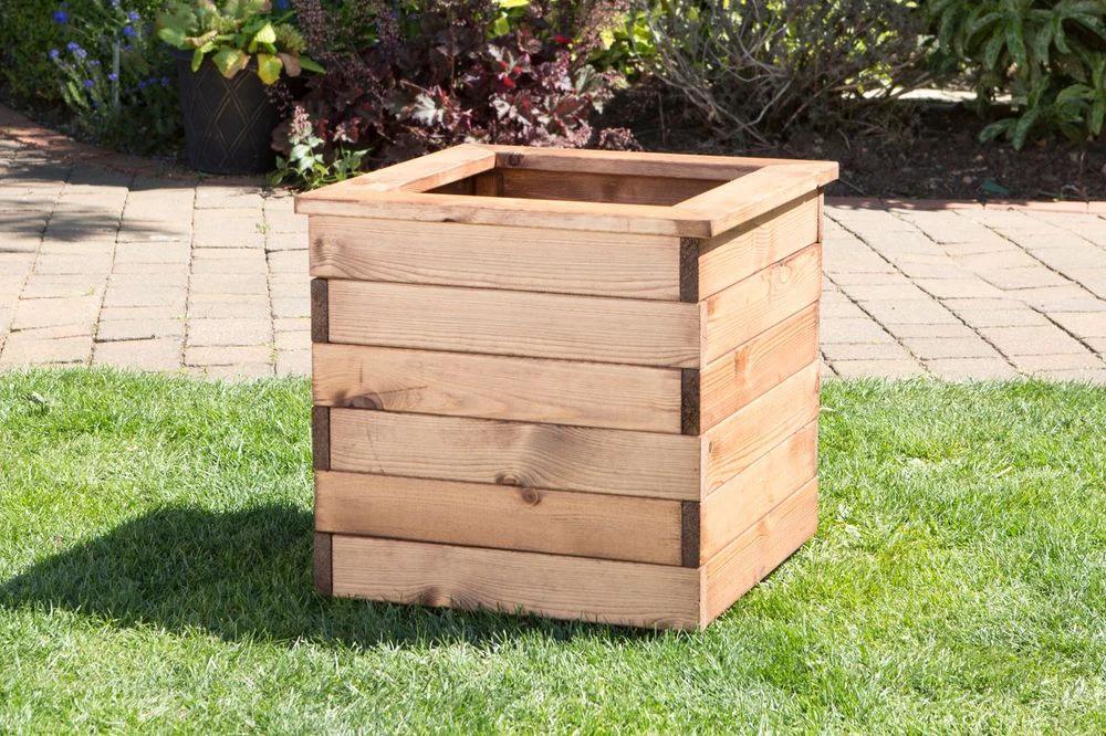 Charles Taylor Trading Large Square Garden Planter - Uncategorized Garden Storage