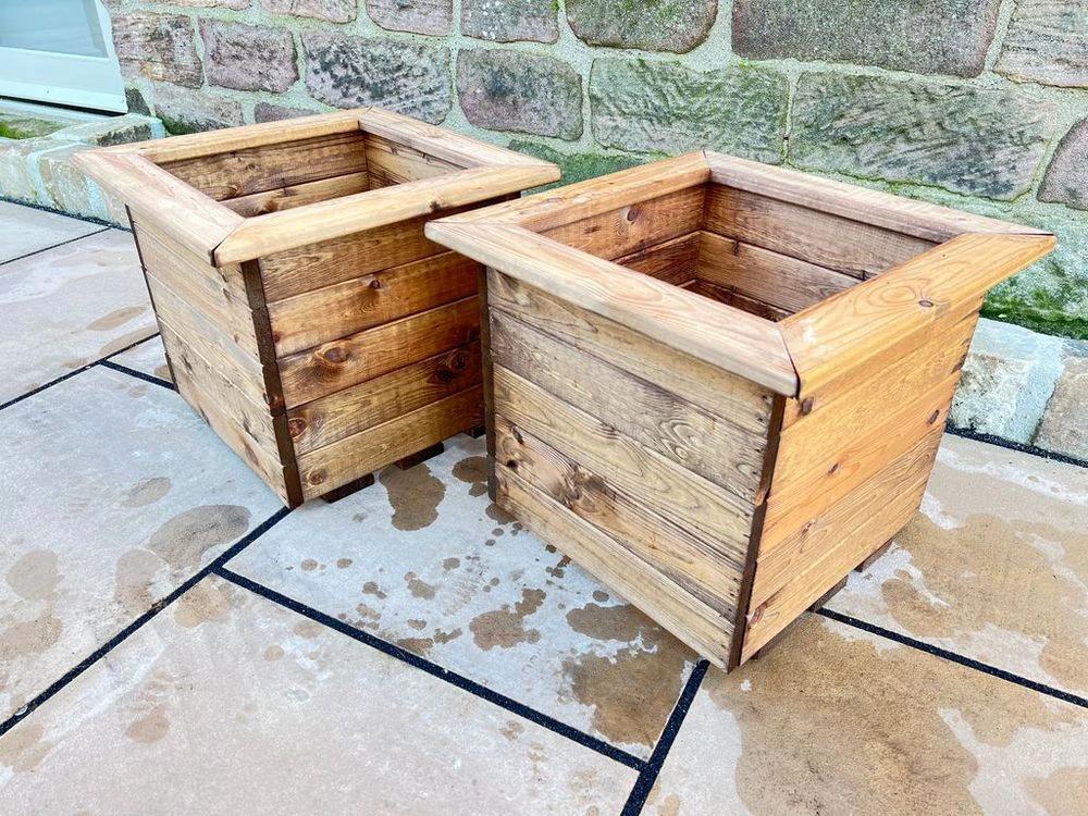 Large Square Garden Planter by Charles Taylor Trading