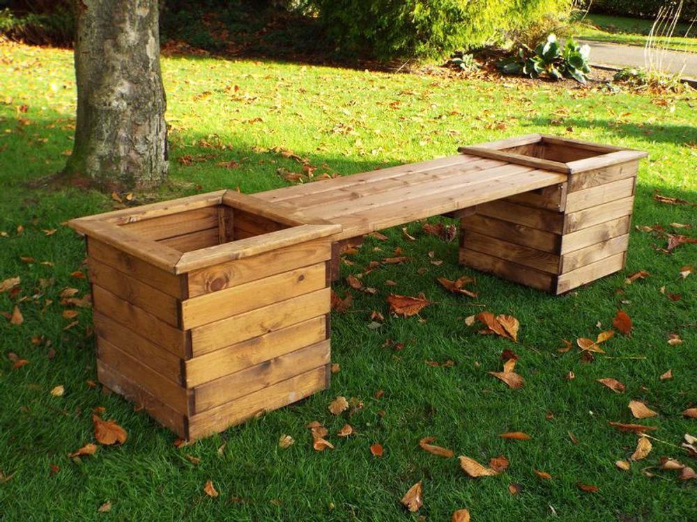 Garden Planter Bench - FSC Wood by Charles Taylor Trading