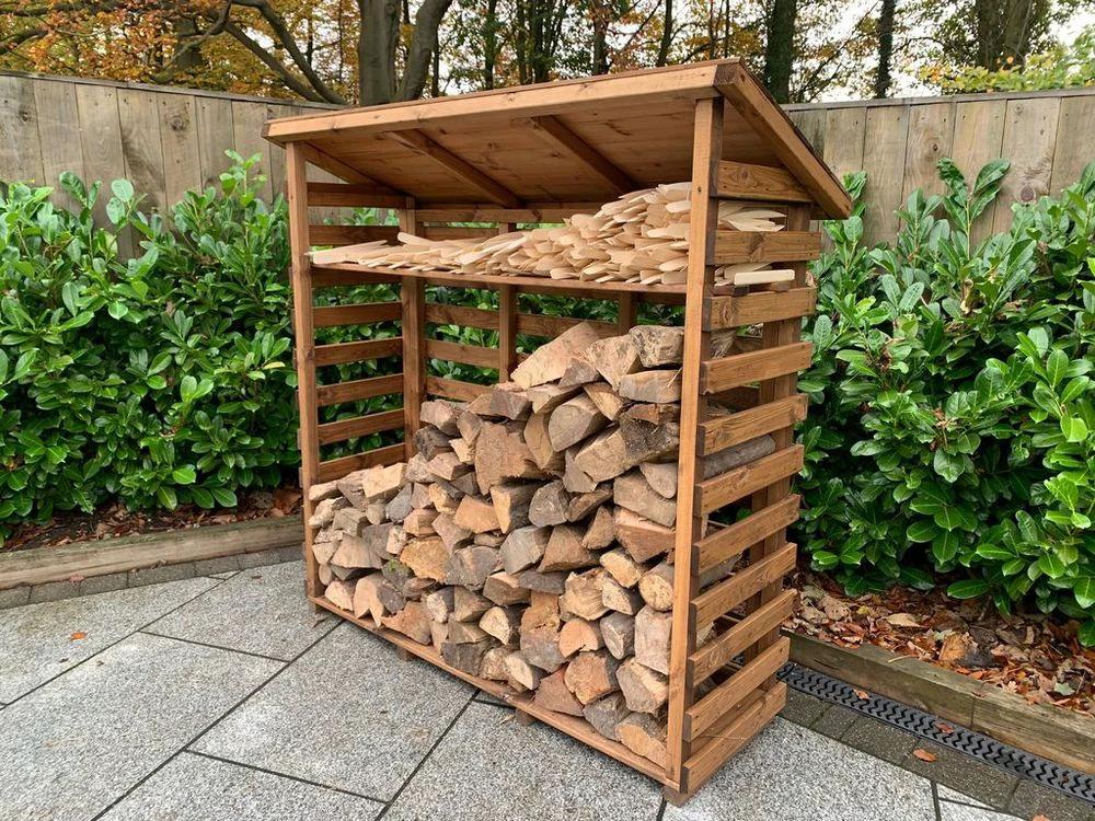 Charles Taylor Trading Garden Log Store - FSC Wood - Uncategorized Garden Storage