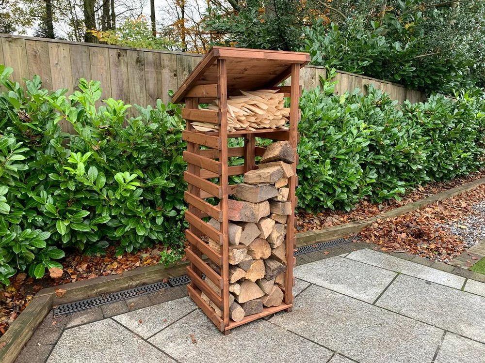 Charles Taylor Trading Garden Log Store - FSC Wood - Uncategorized Garden Storage