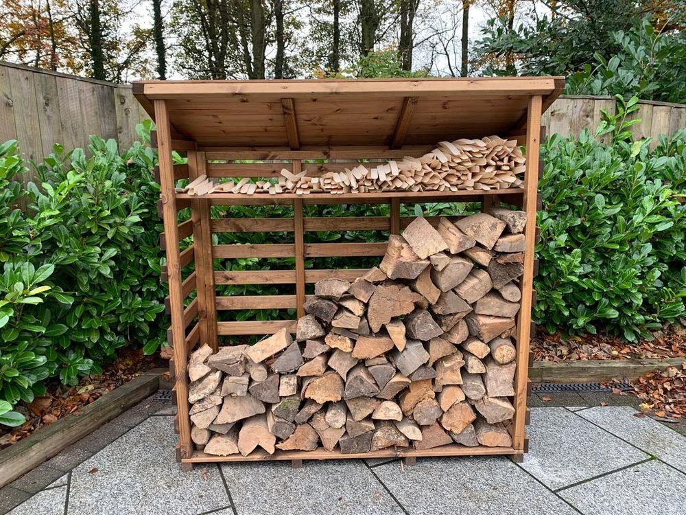 Charles Taylor Trading Garden Log Store - FSC Wood - Uncategorized Garden Storage
