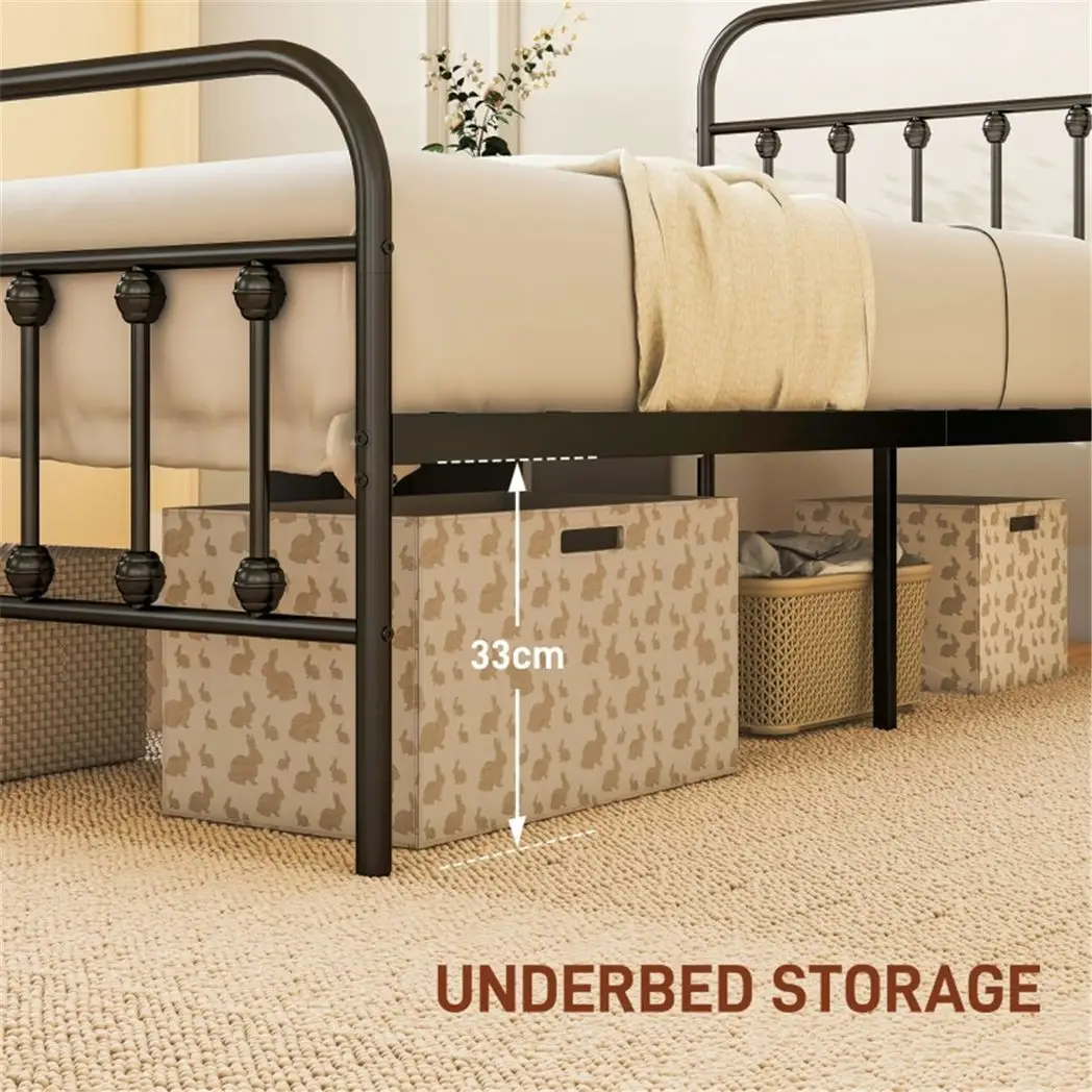 N/A Single Metal Bed Frame - Bed Frames